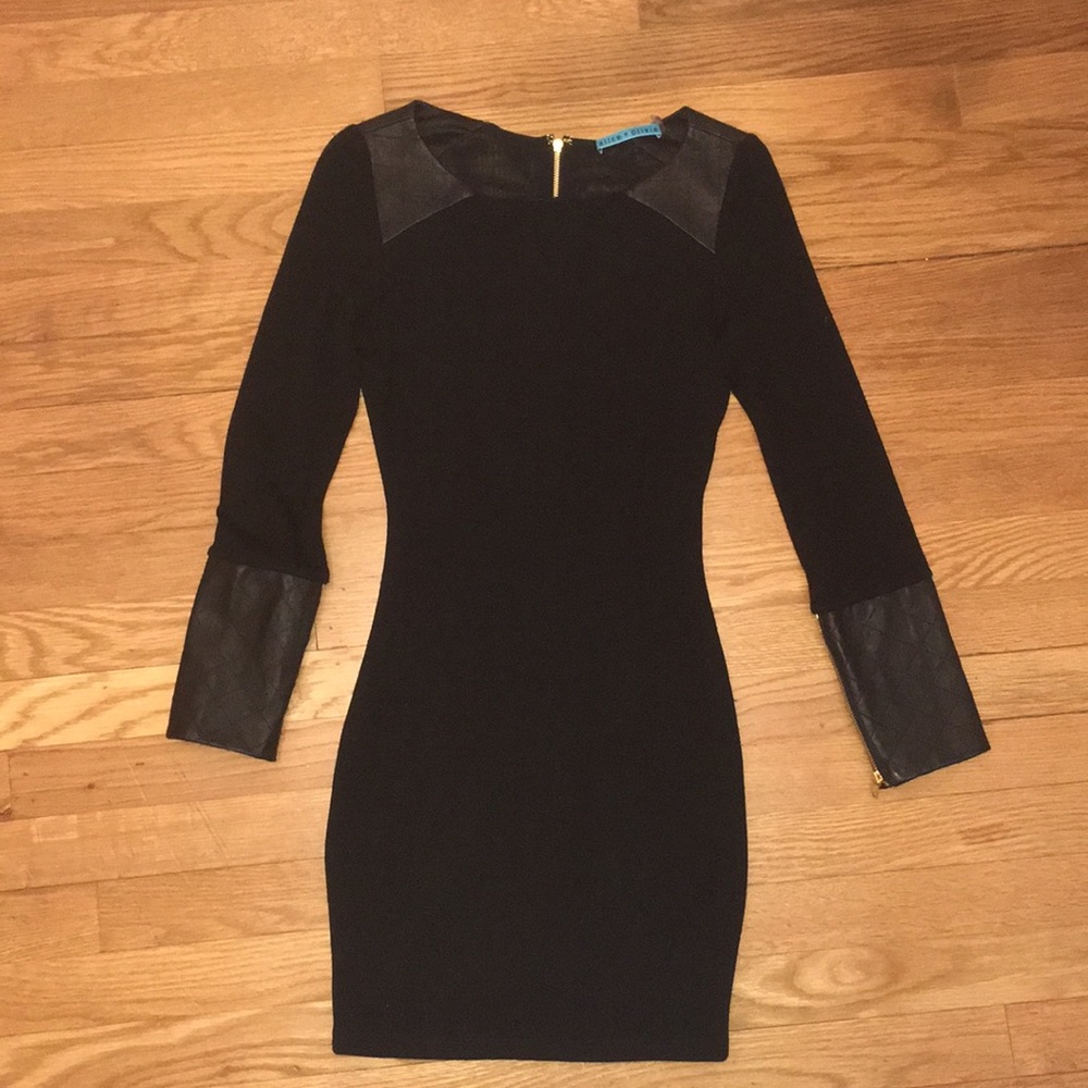 Alice and Olivia black bodycon dress